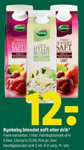 Blandet saft c konc. frugtsaft