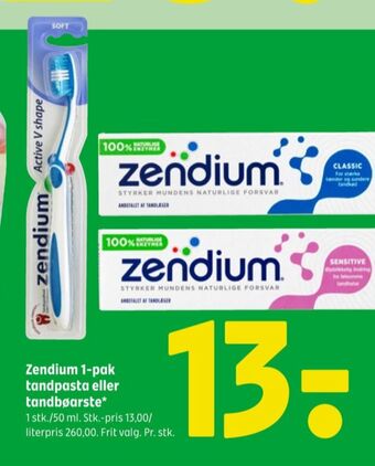 Coop 365 Zendium tandpasta tilbud