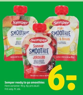 Coop 365 Semper smoothie tilbud