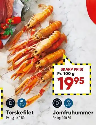 Bilka Jomfru hummer tilbud