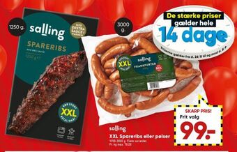 Bilka Xxl spareribs eller pølser tilbud