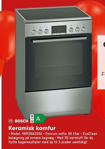 Bilka Keramisk komfur tilbud