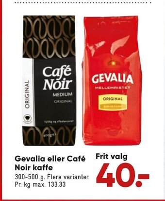 Bilka Gevalia eller café noir kaffe tilbud