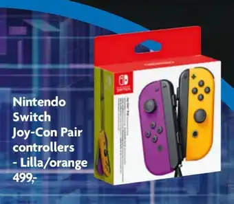 Nintendo switch joy-con pair controllers - lilla/orange