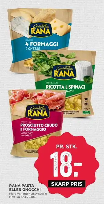 MENY Rana pasta eller gnocchi tilbud