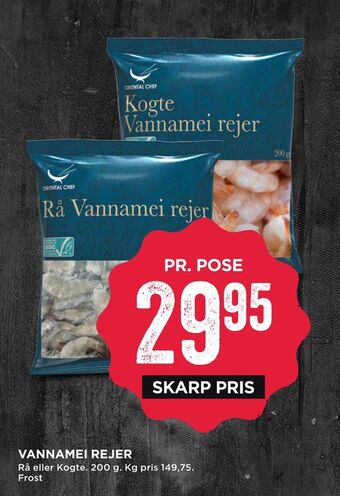 MENY Vannamei rejer tilbud