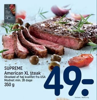 Supreme american xl steak