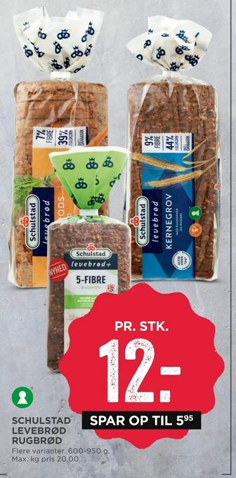 MENY Schulstad levebrød rugbrød tilbud