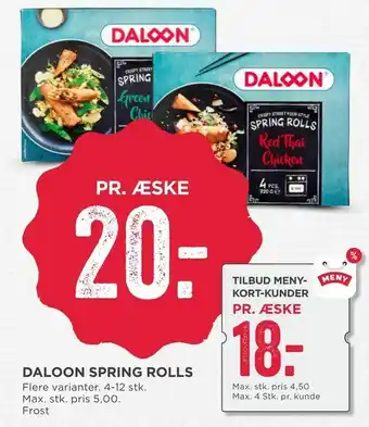 Daloon spring rolls