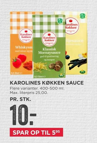 MENY Karolines køkken sauce tilbud