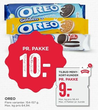 MENY Oreo tilbud
