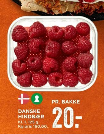 MENY Danske hindbær tilbud