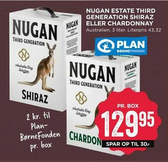 MENY Nugan estate third generation shiraz eller chardonnay tilbud