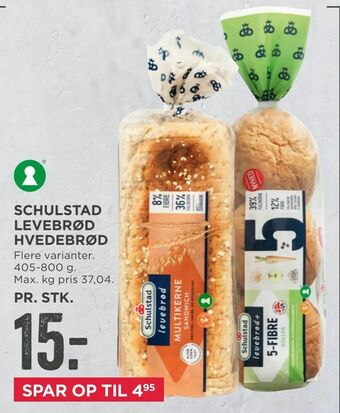 MENY Schulstad levebrød hvedebrød tilbud