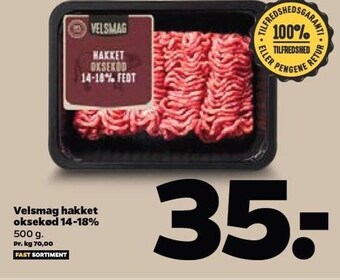 Netto Hakket oksekød 14-18% tilbud