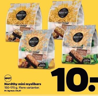 Netto Nordthy mini myslibars tilbud