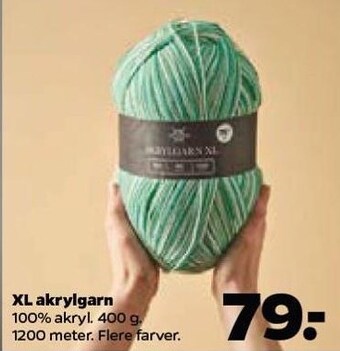 Netto Xl akrylgarn tilbud