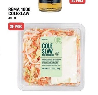 REMA 1000 Rema 1000 coleslaw tilbud