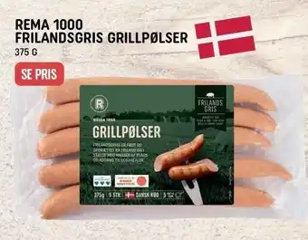 REMA 1000 Frilandsgris grillpølser tilbud
