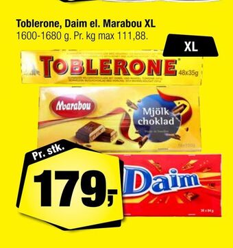 Calle Toblerone, daim el. marabou xl tilbud