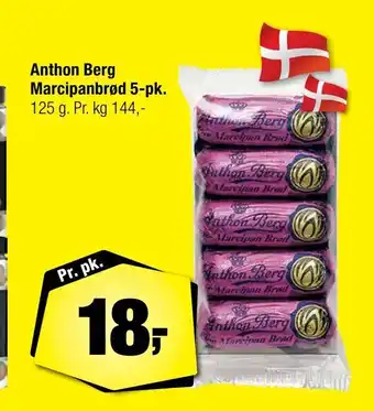 Calle Anthon berg marcipanbrød 5-pk tilbud