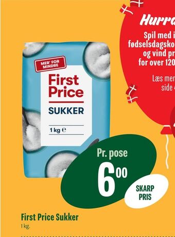 Min Købmand First price sukker tilbud