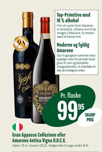 Gran appasso collezione eller amarone antica vigna d.o.c.g