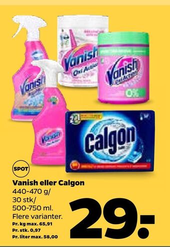 Netto Vanish eller calgon tilbud