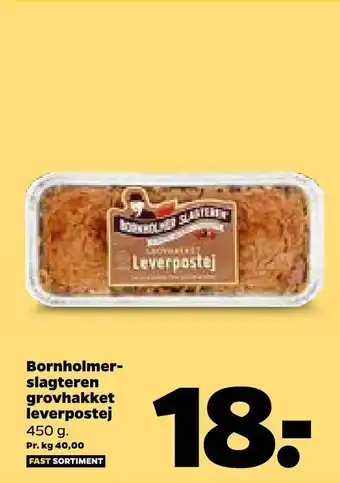 Netto Bornholmer. slagteren grovhakket leverpostej tilbud