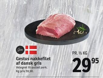 SPAR Gestus nakkefilet af dansk gris tilbud