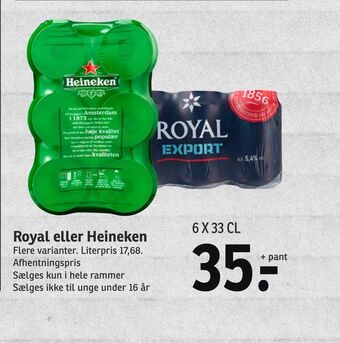 SPAR Royal eller heineken tilbud