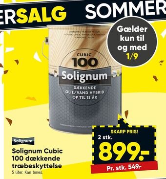 Bilka Solignum cubic 100 dækkende træbeskyttelse tilbud