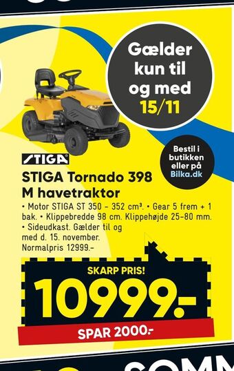 Bilka Stiga tornado 398 m havetraktor tilbud
