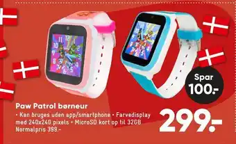 Paw patrol børneur