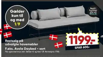 Restsalg på udvalgte havemøbler