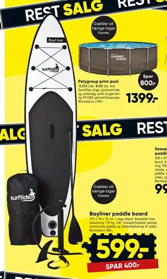 Bilka Bayliner paddle board tilbud