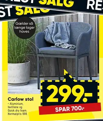 Bilka Carlow stol tilbud