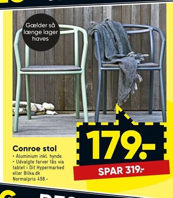 Bilka Conroe stol tilbud