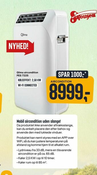 Skousen Qlima aircondition PES 7225 tilbud