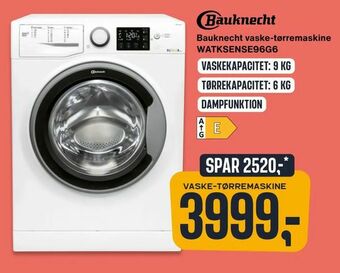 Skousen Bauknecht vaske-tørremaskine WATKSENSE96G6 tilbud