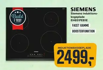 Skousen Siemens induktionskogeplade EH651FEB1E tilbud