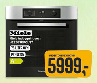 Skousen Miele indbygningsovn H22671BPCLST tilbud