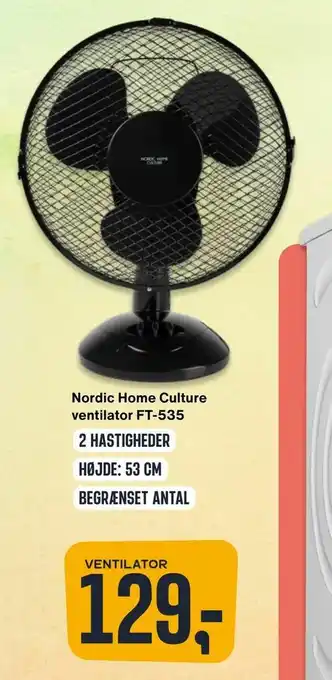 Skousen Nordic Home Culture ventilator FT-535 tilbud