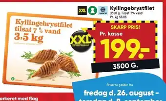 Bilka Kyllingebrystfilet 3500 g tilbud
