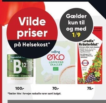 Vilde priser på helsekost