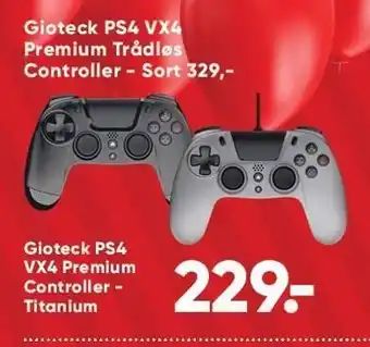 Bilka Gioteck ps4 vx4 premium trådløs controller el. gioteck ps4 vx4 premium controller tilbud