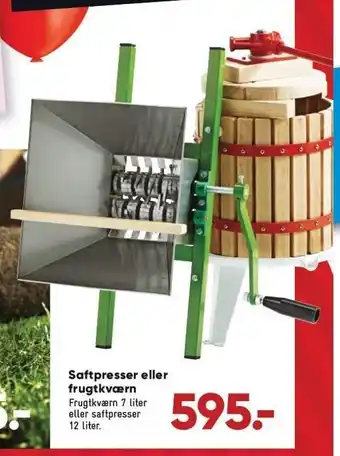 Saftpresser el. frugtkværn