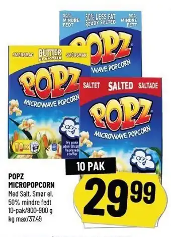 Løvbjerg Popz micropopcorn 10 pak tilbud