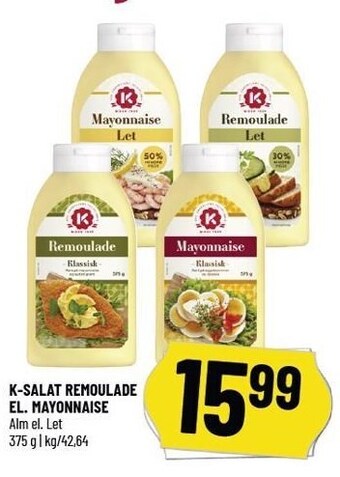 Løvbjerg K-salat remoulade el. mayonnaise tilbud