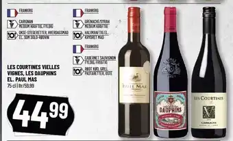 Løvbjerg Les courtines vielles vignes, les dauphins el. paul mas tilbud